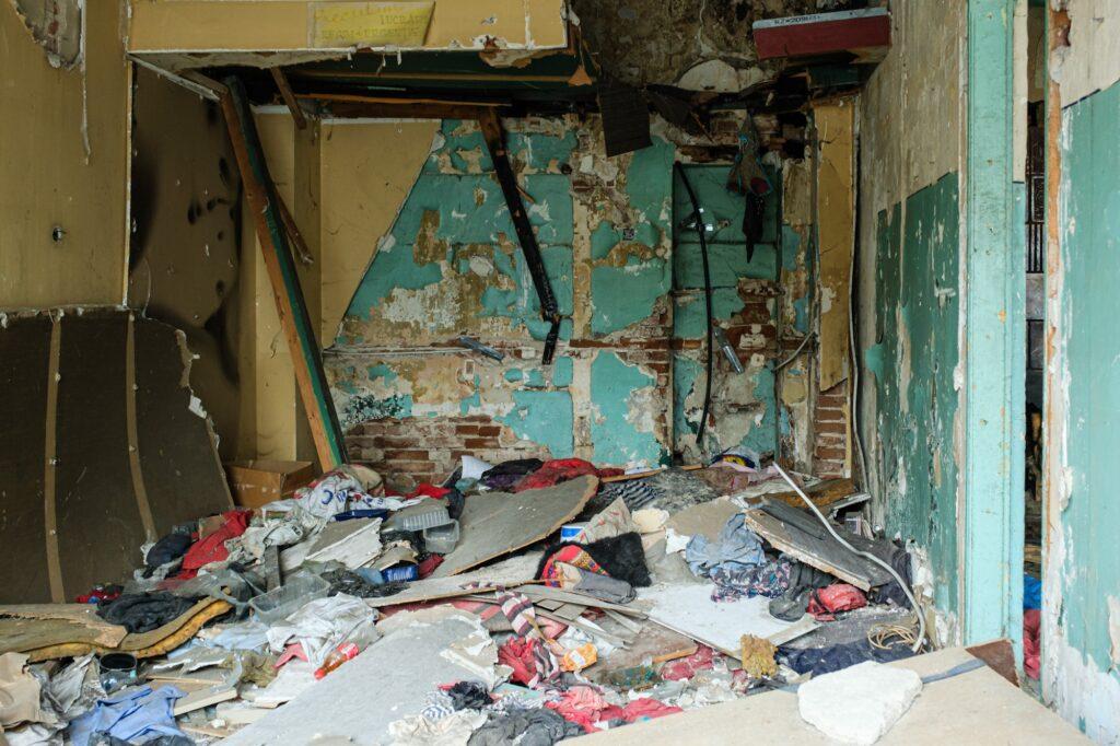 Abandoned space in the center of Bucharest Romania