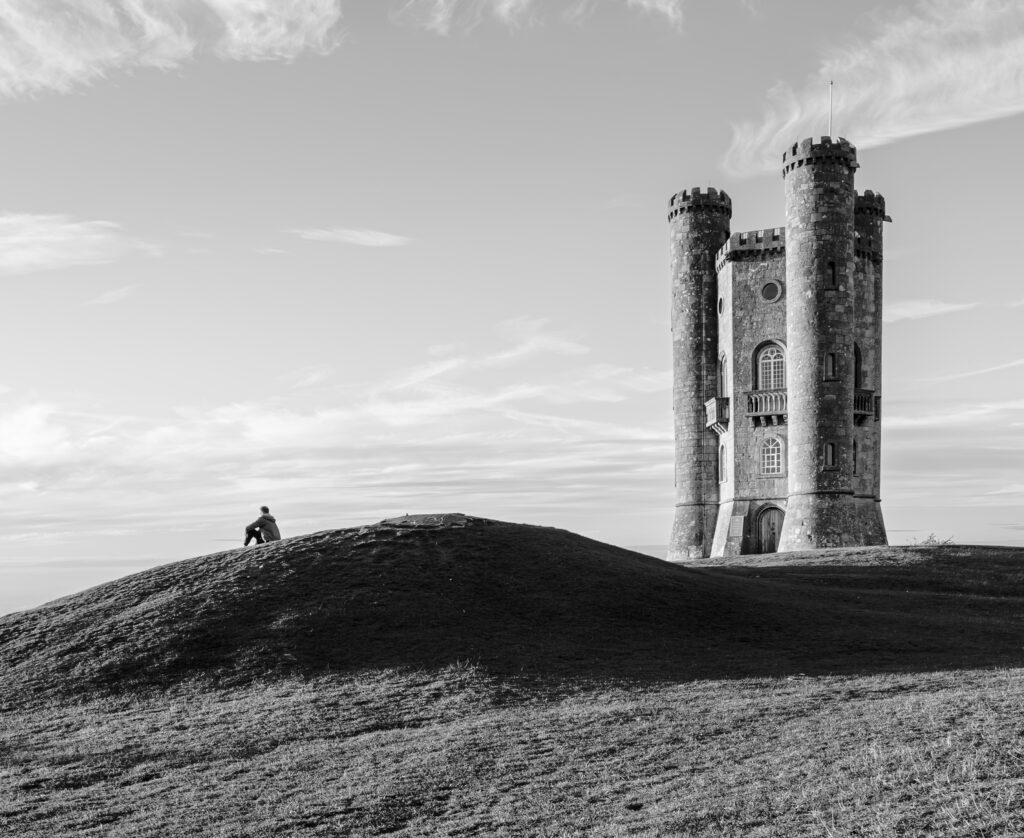 Broadway Tower monument in The Cotswolds England on a quiet day
