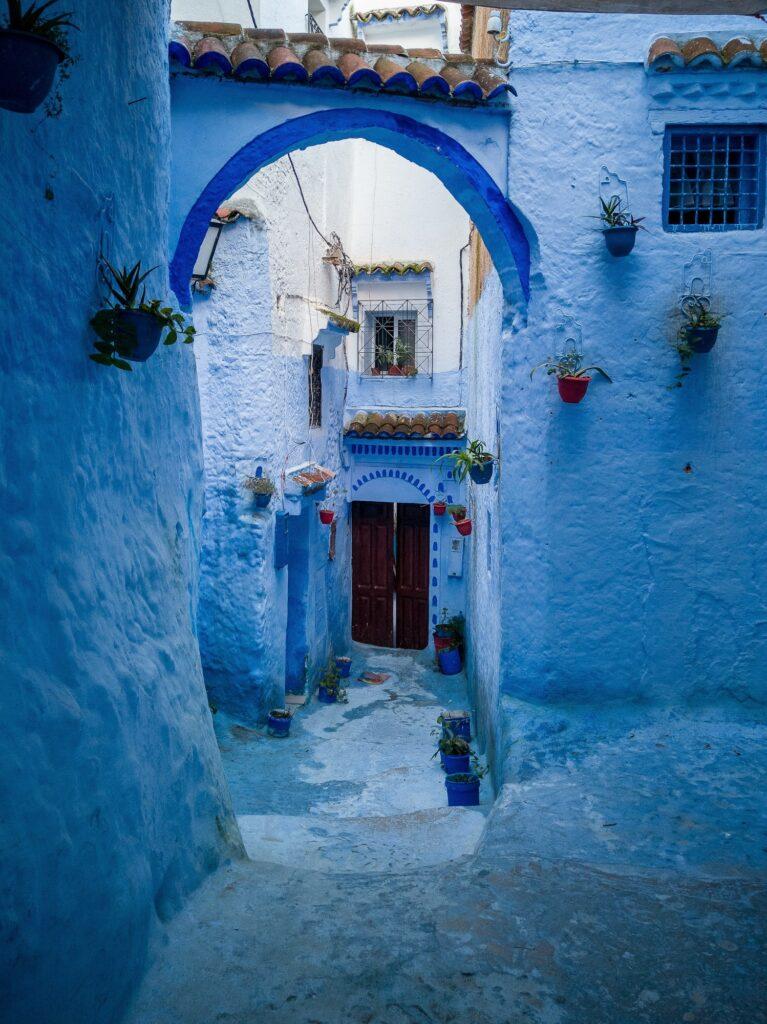 Image from the blue city of Chefchaouen Morocco