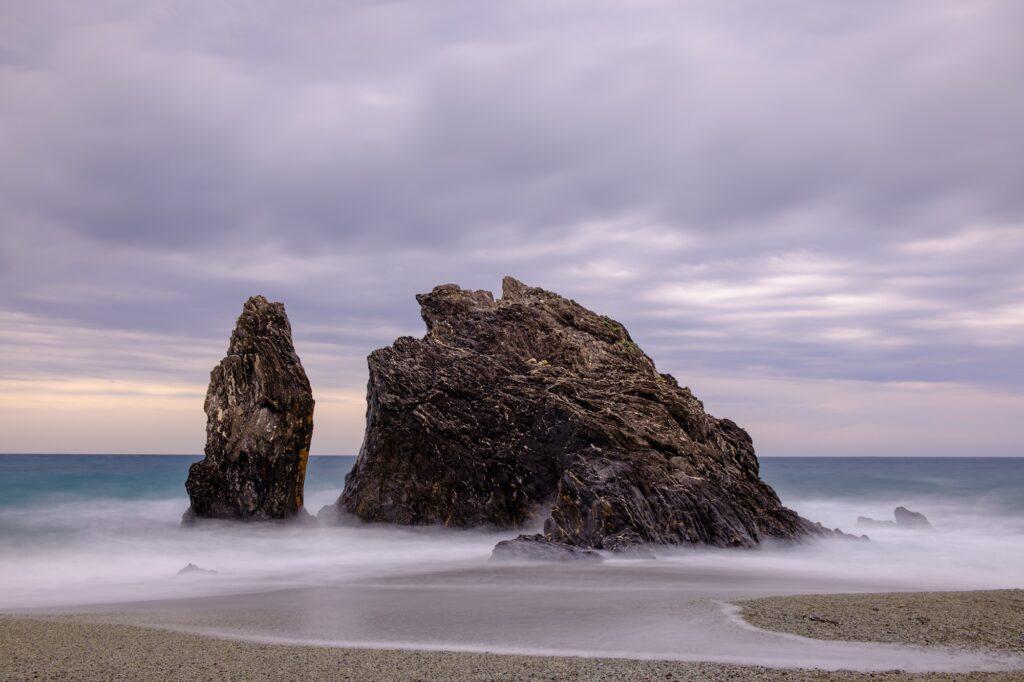 Famous rock in Monterosso al Mare Cinque Terre