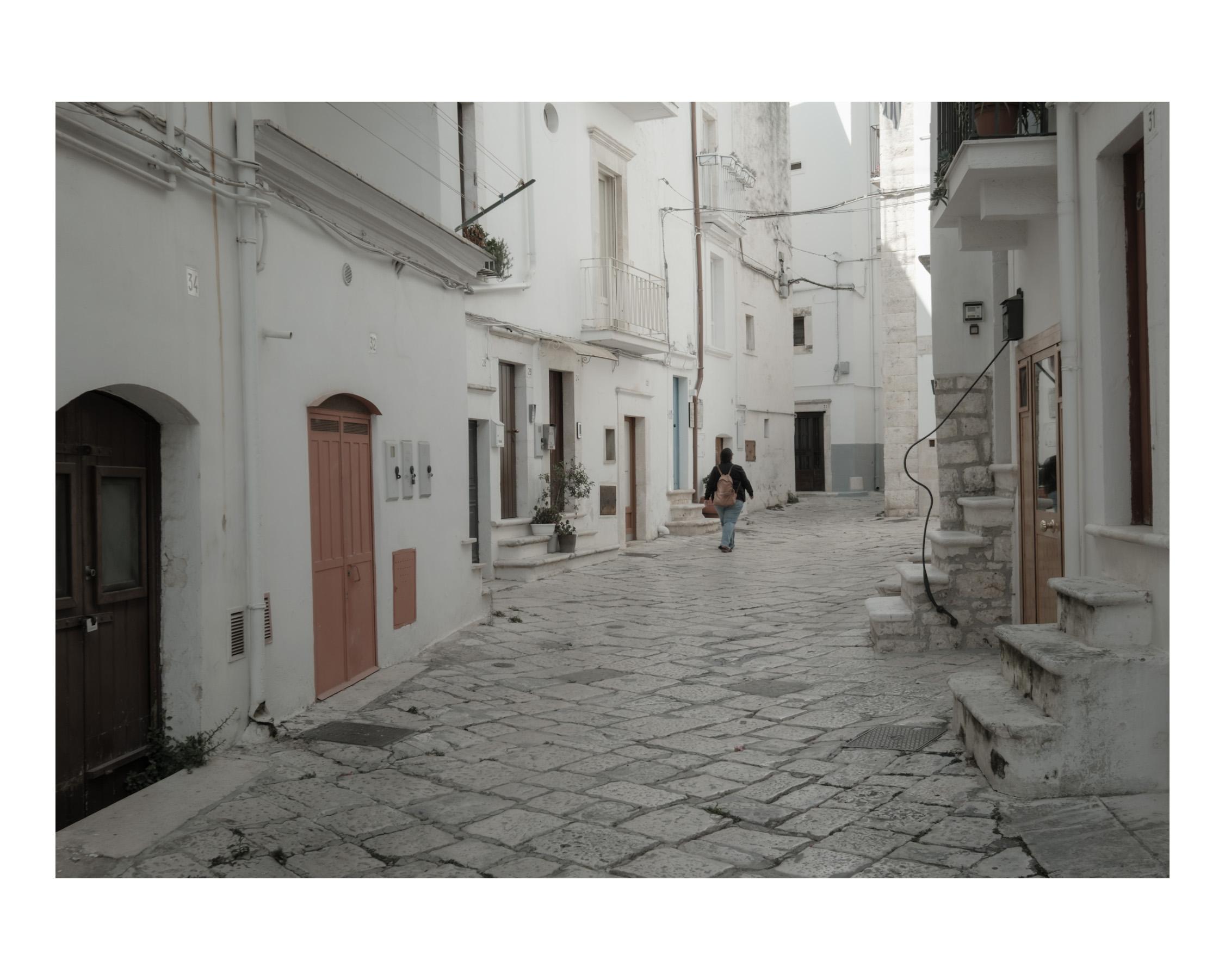 Woman on street Puglia