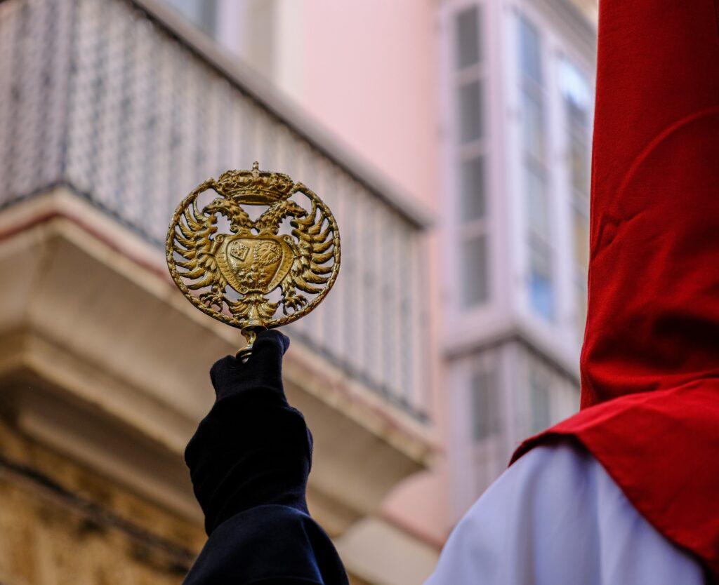 Details from Semana Santa procession in Cadiz Andalusia