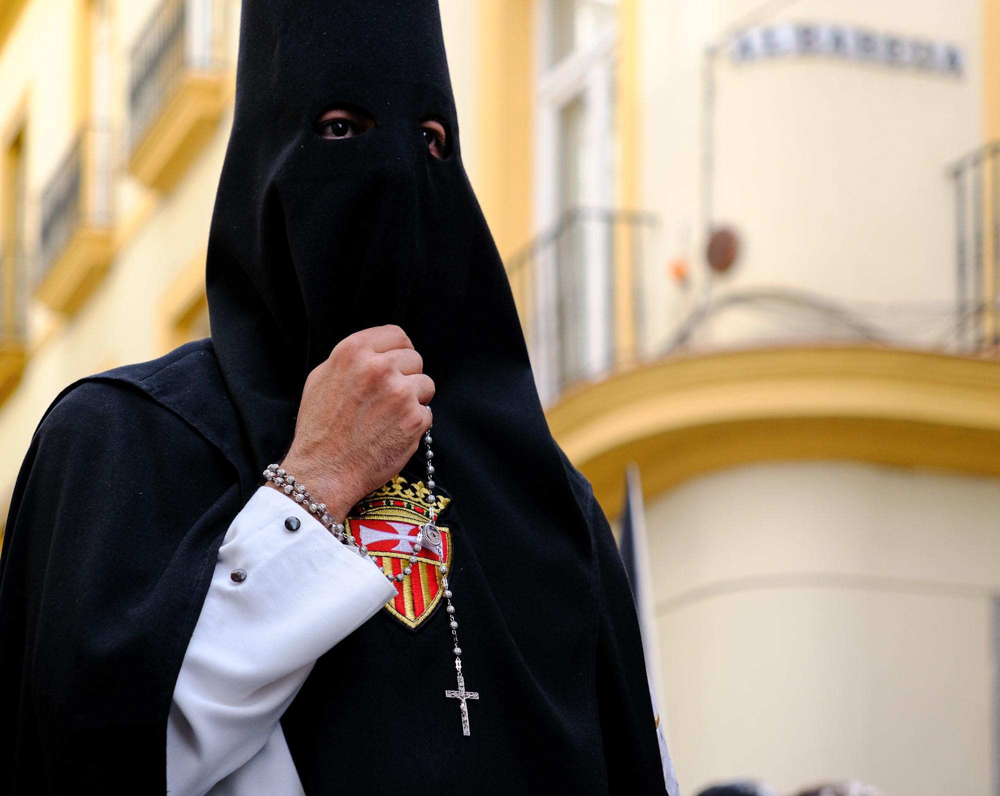 Detail from a Semana Santa procession in Seville Spain
