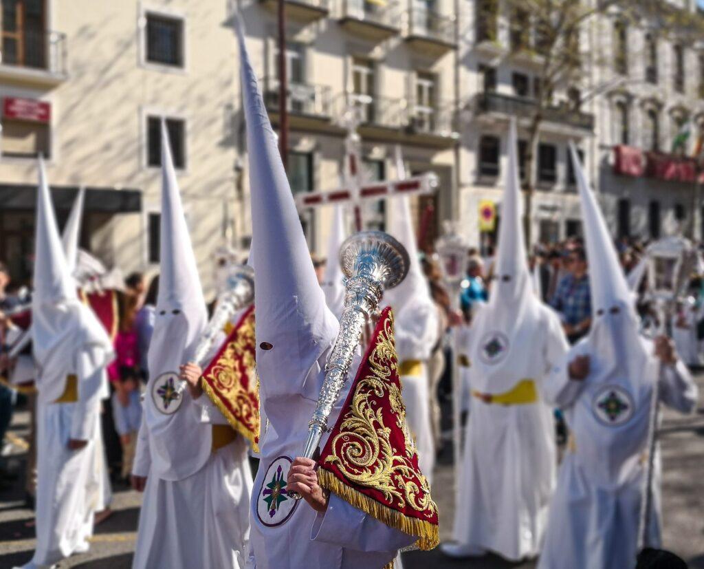 Semana Santa processions in Seville Andalusia