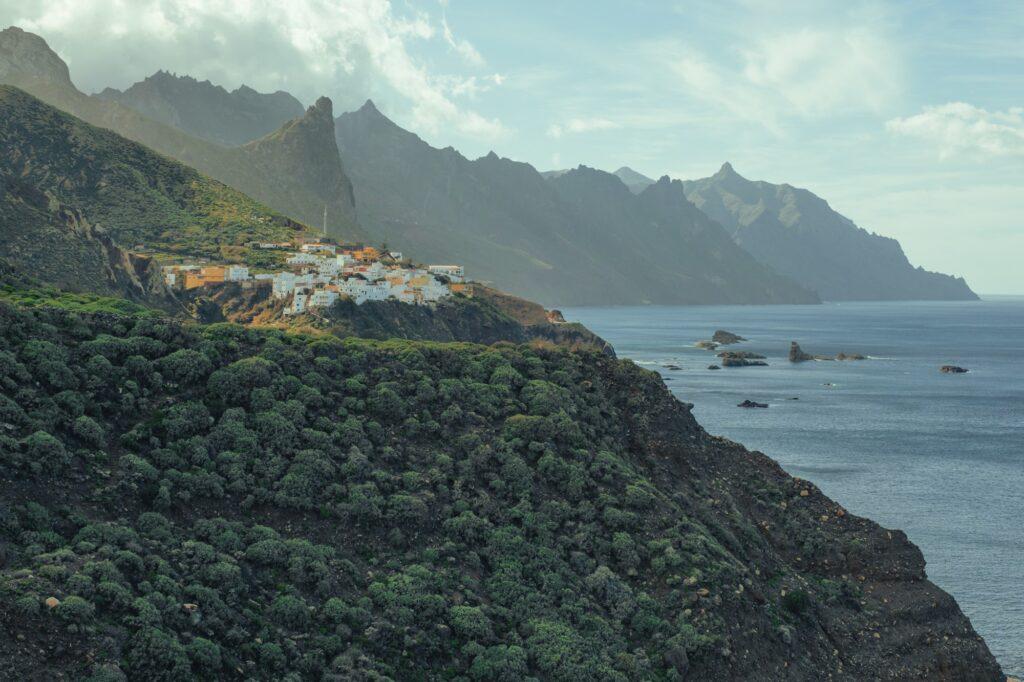 Coastal landscape in Tenerife in the Canary islands