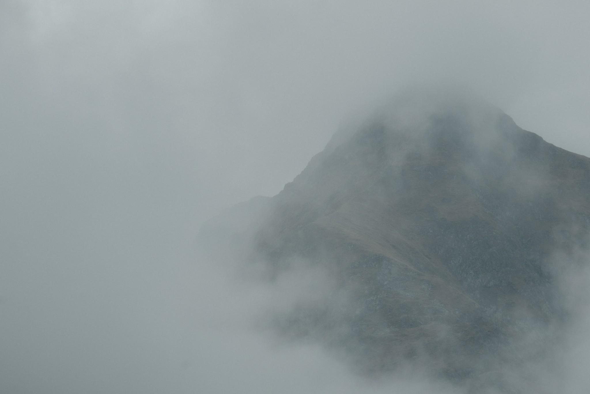 Mountain peaks on the Transfagarasan road Romania