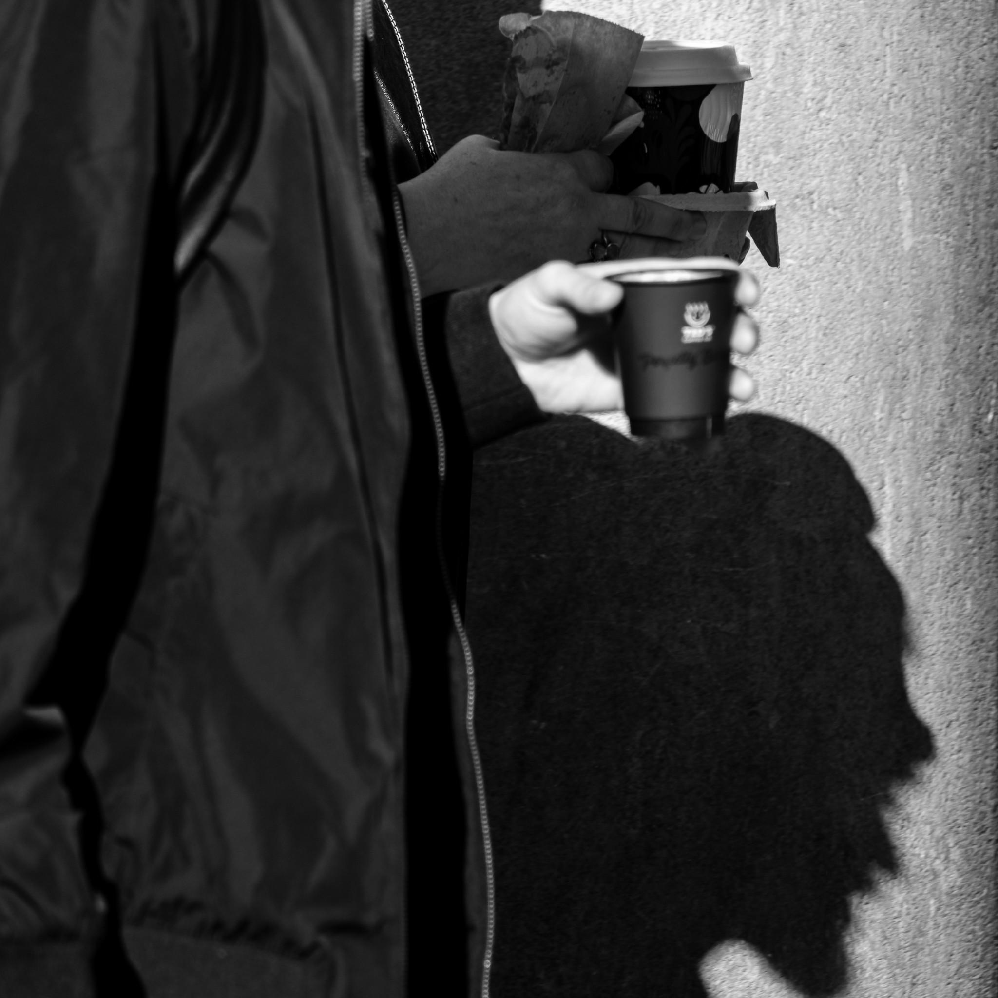 Everybody drinks coffee in Bucharest Romania