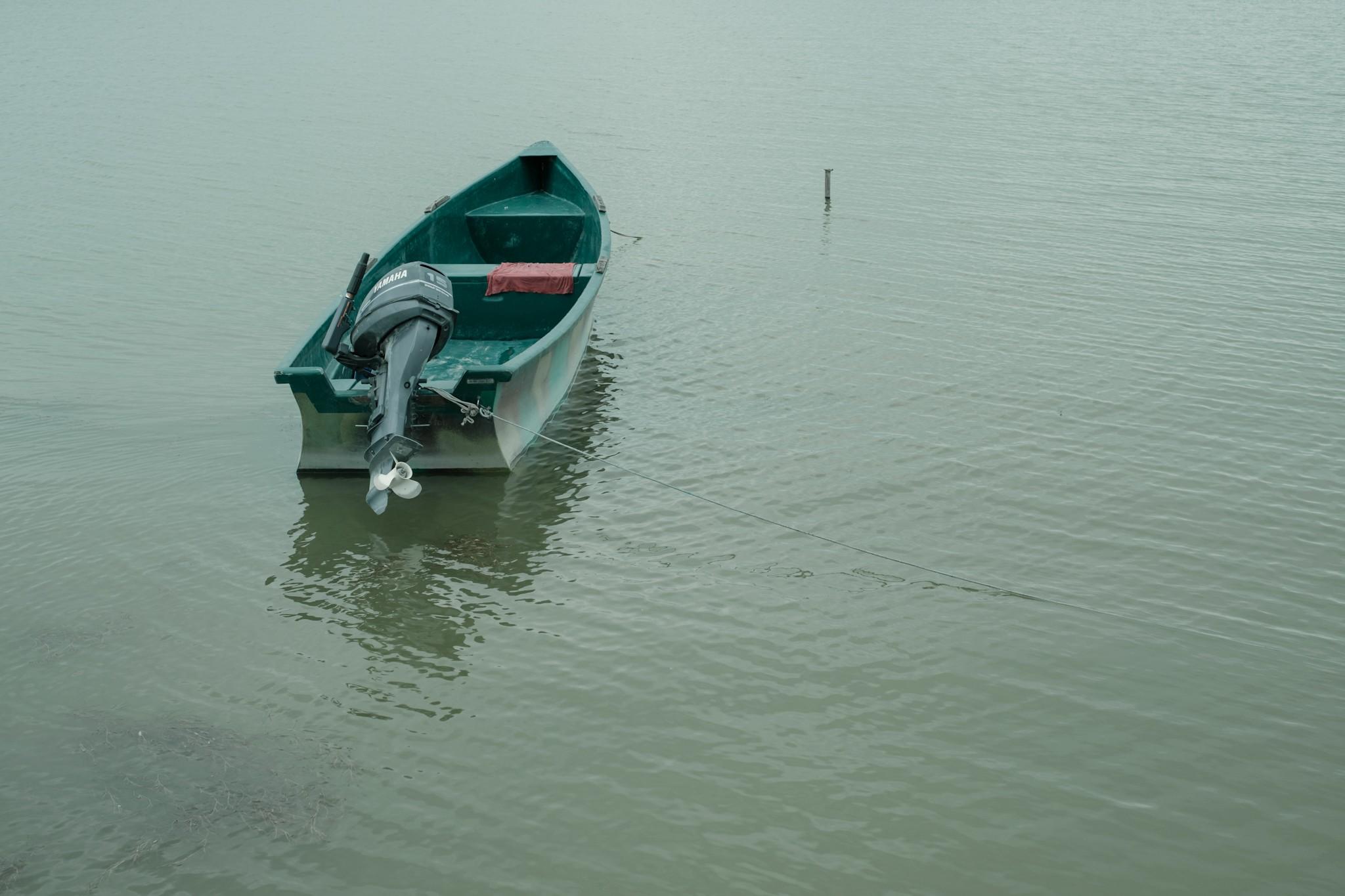 Fishing boat in Sarichioi Romania