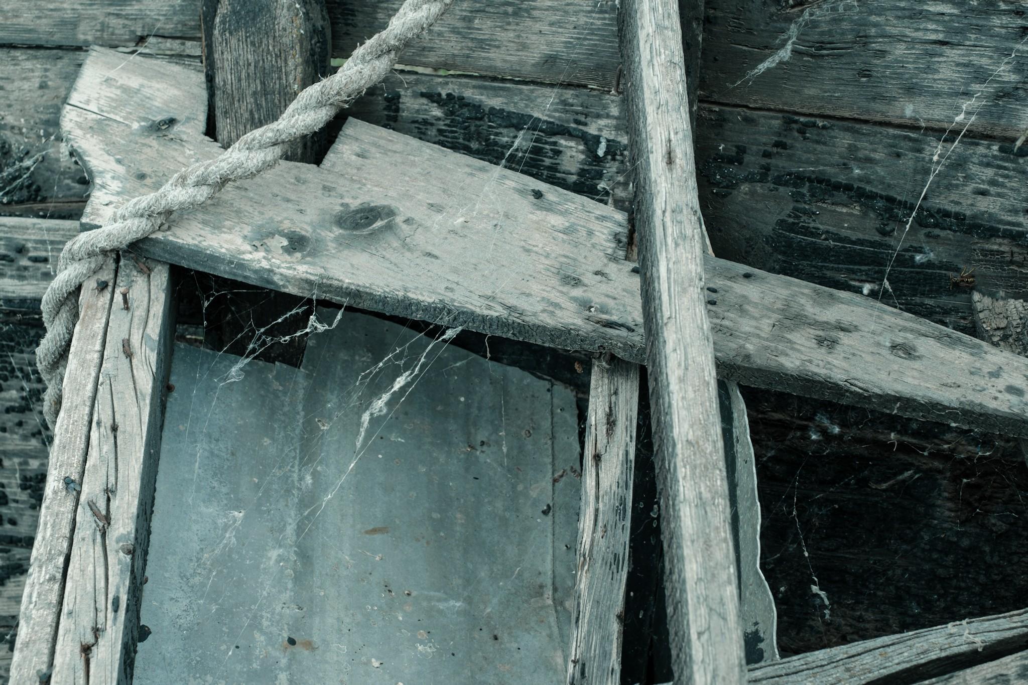 Details from an abandoned boat in Sarichioi Romania