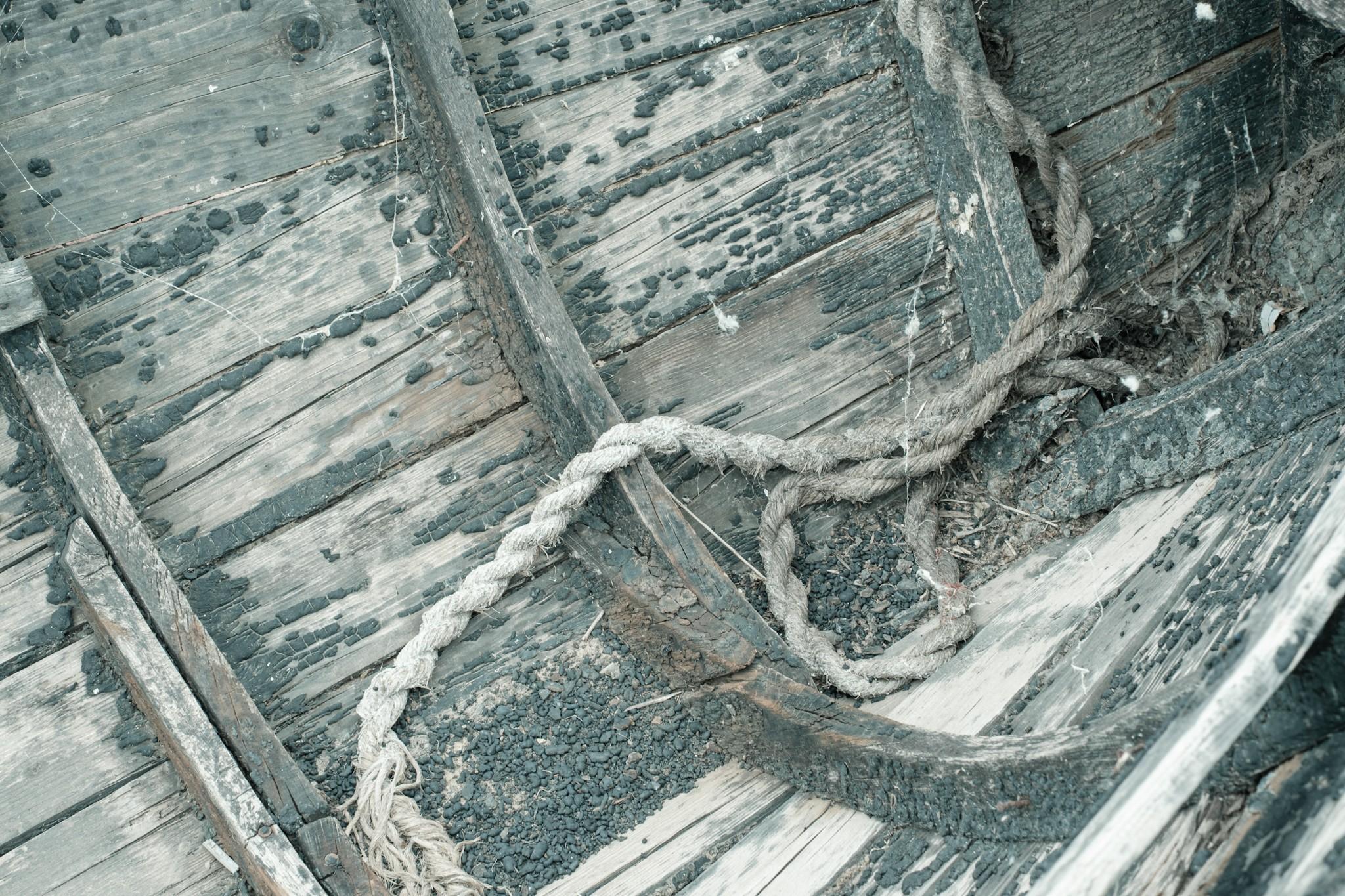 Abandoned boat in Sarichioi Romania