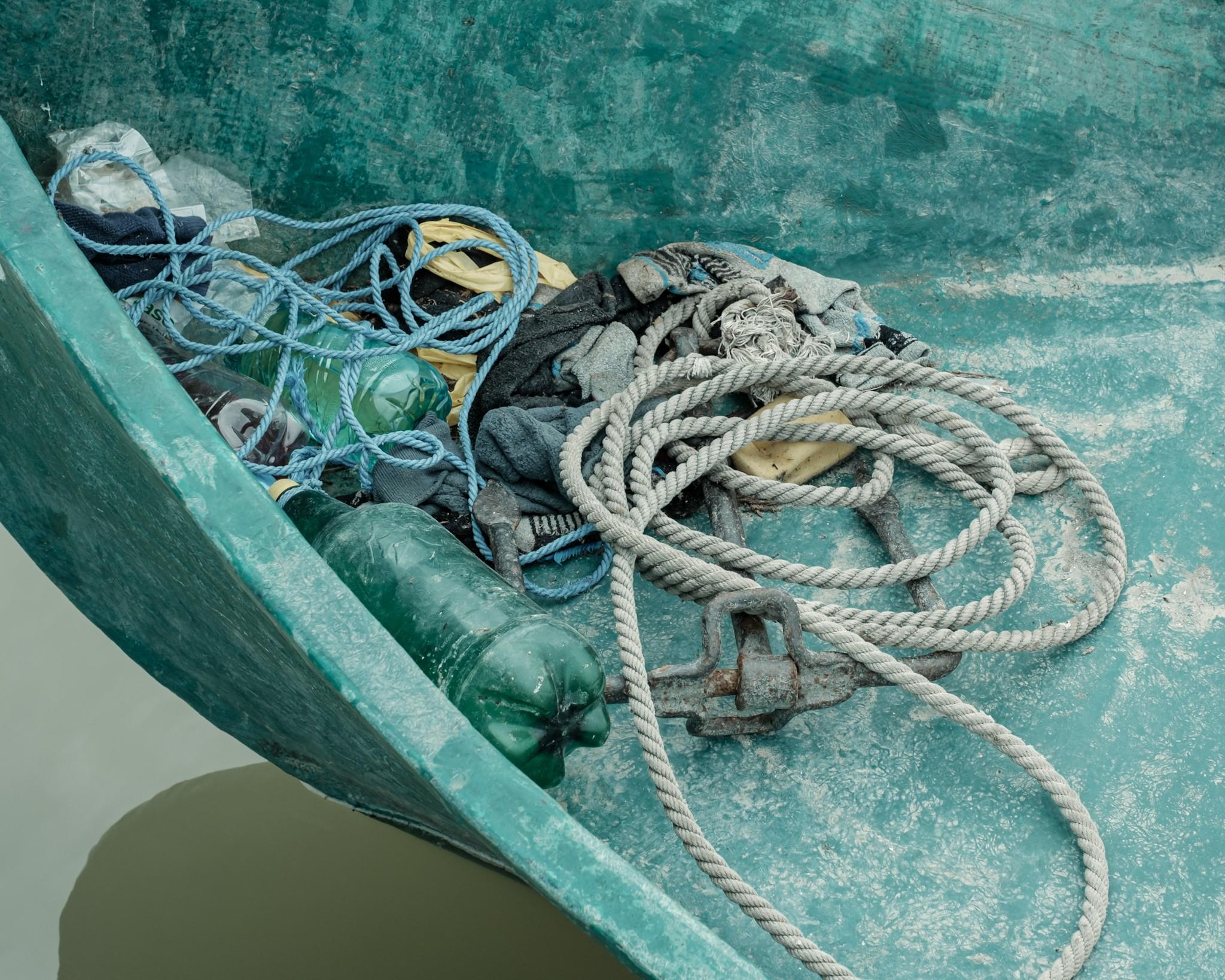 Ropes and boats in Sarichioi Romania